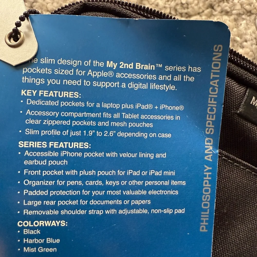 Think Tank My 2nd Brain Tablet Bag - Harbor Blue
